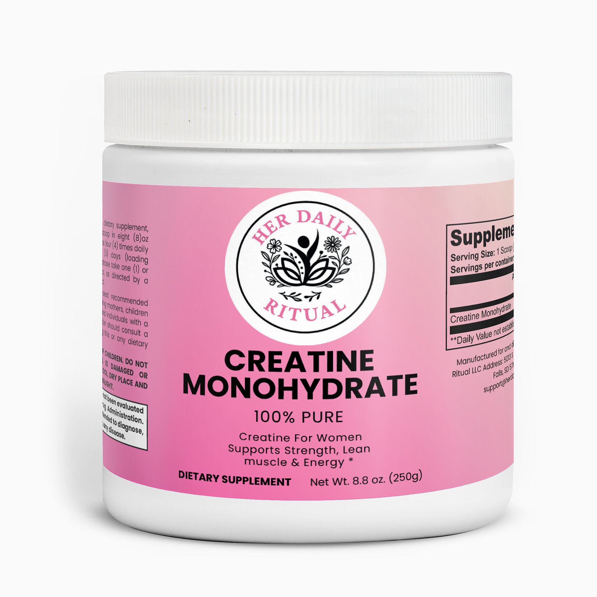 Her Daily Ritual Creatine Monohydrate – Muscle Strength, Endurance & Performance Support