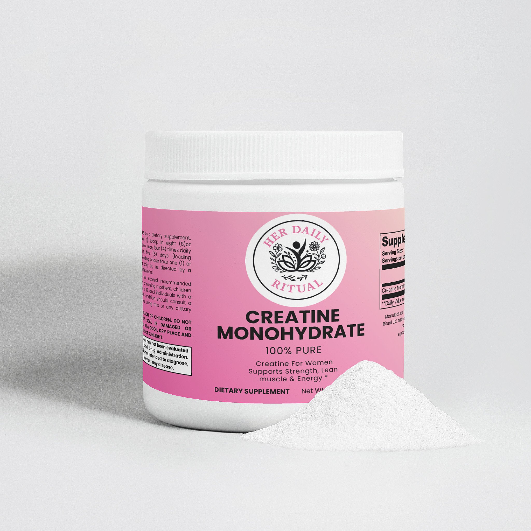 Her Daily Ritual Creatine Monohydrate – Muscle Strength, Endurance & Performance Support