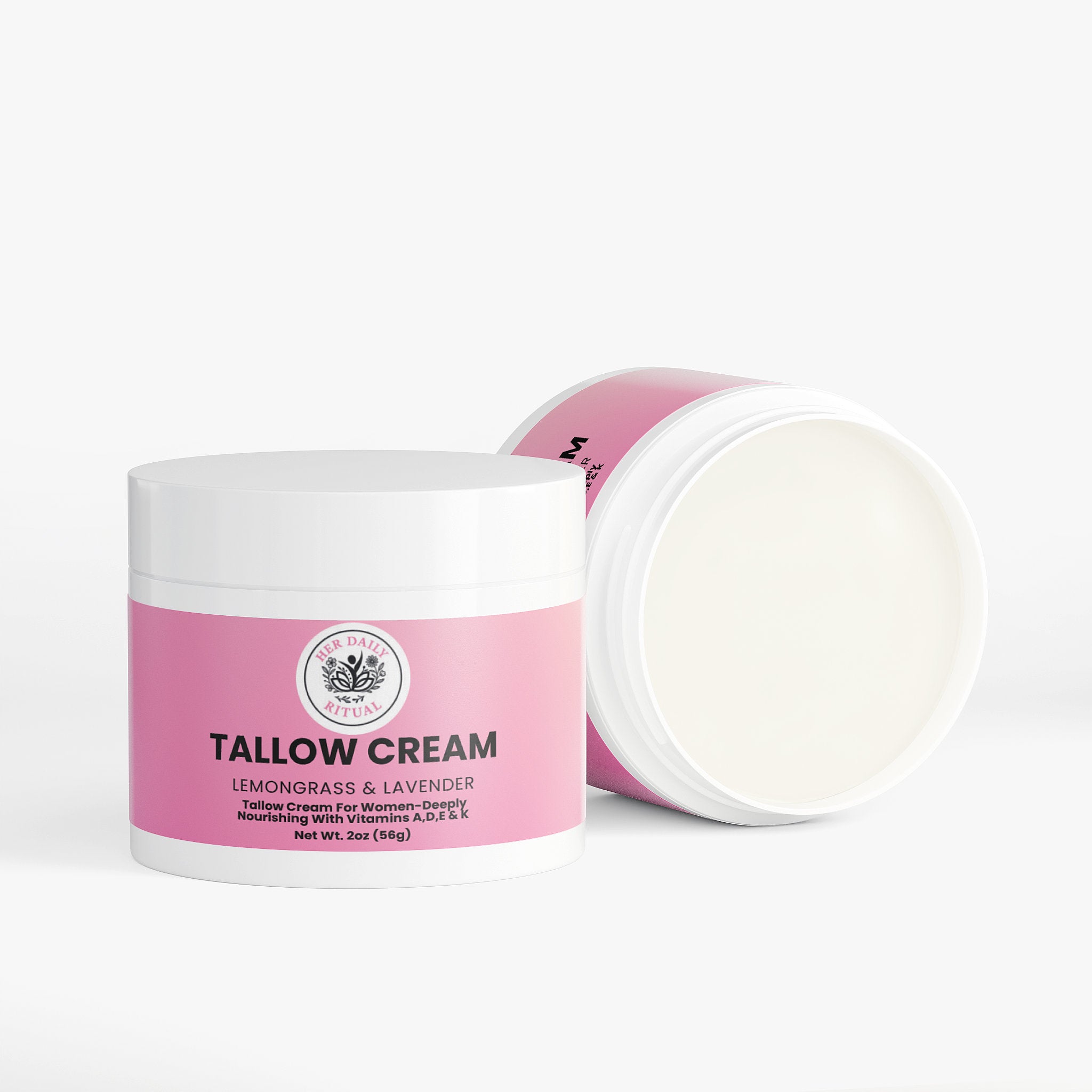 Her Daily Ritual Tallow Cream – Grass-Fed Moisturizer with Vitamins A, D, E & K