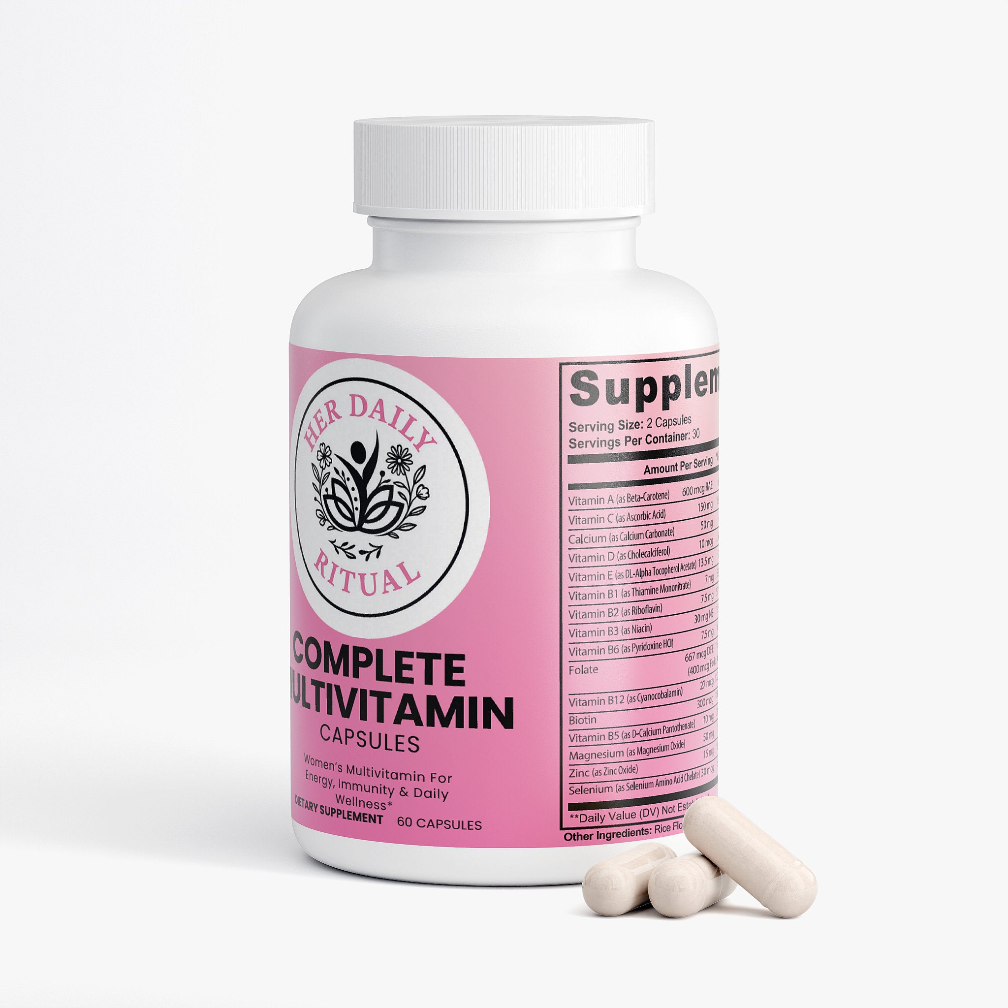 Her Daily Ritual Multivitamin – Complete Daily Wellness with Antioxidants & Herbal Support