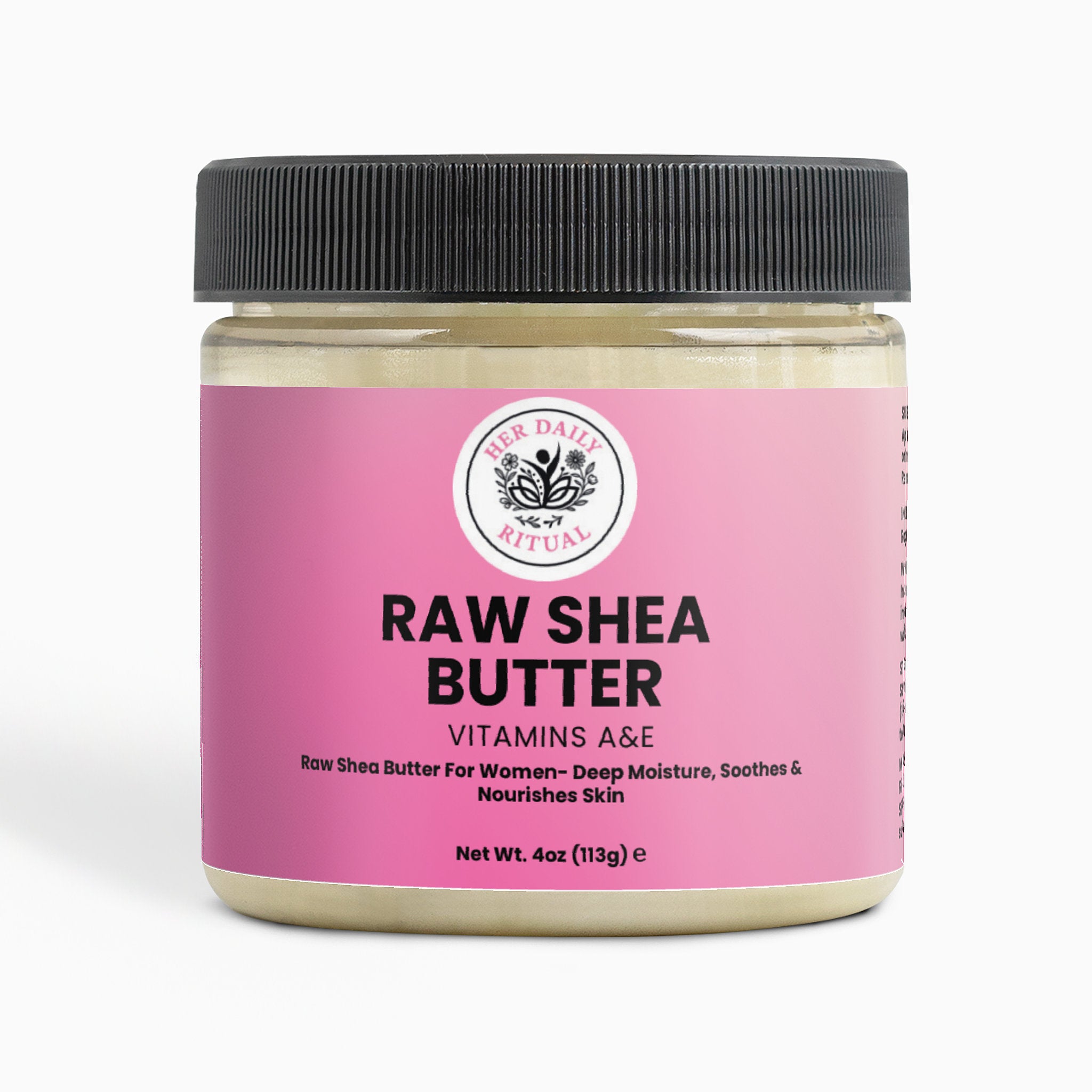 Her Daily Ritual Organic Raw Shea Butter – Unrefined, Vegan & Multi-Purpose Moisturizer