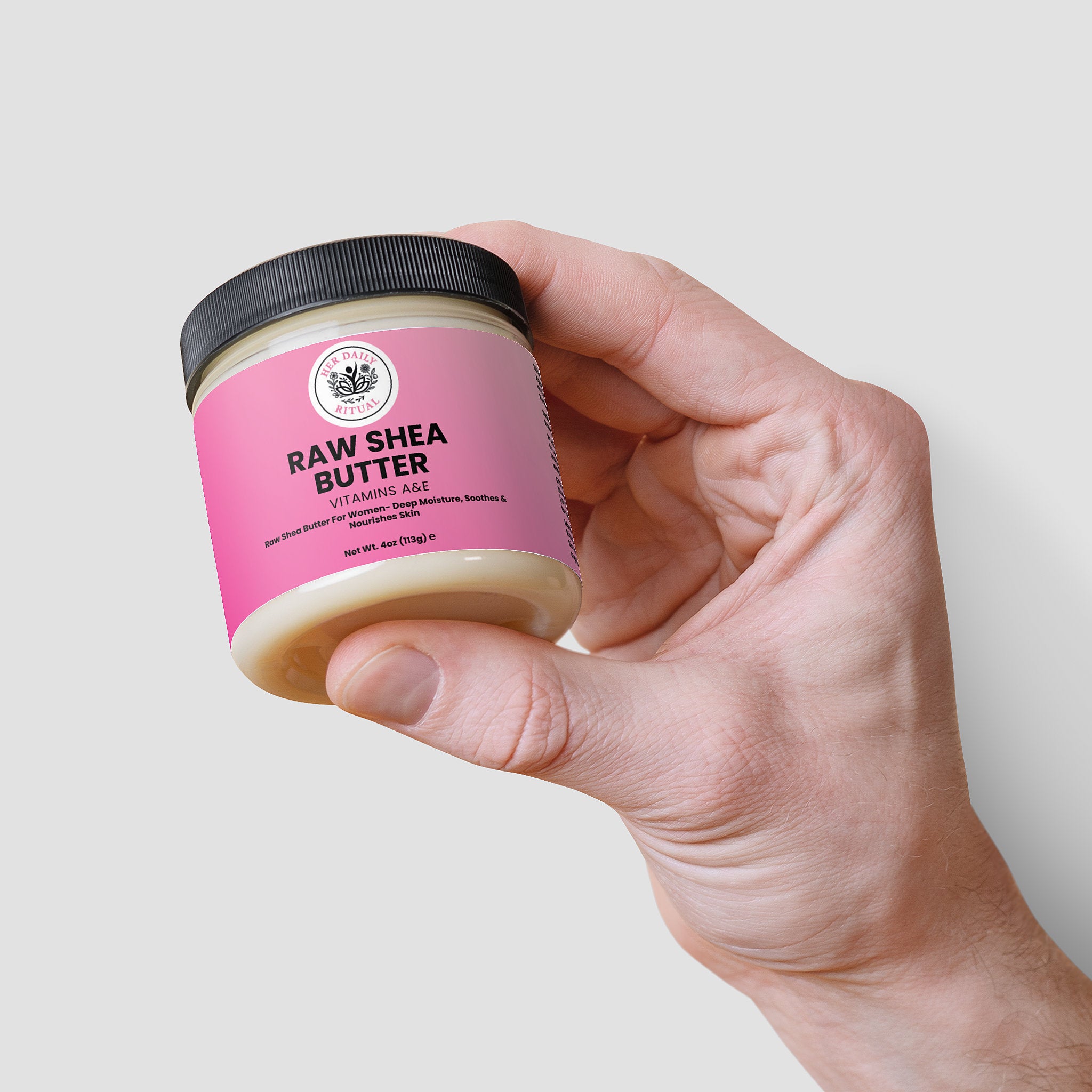 Her Daily Ritual Organic Raw Shea Butter – Unrefined, Vegan & Multi-Purpose Moisturizer