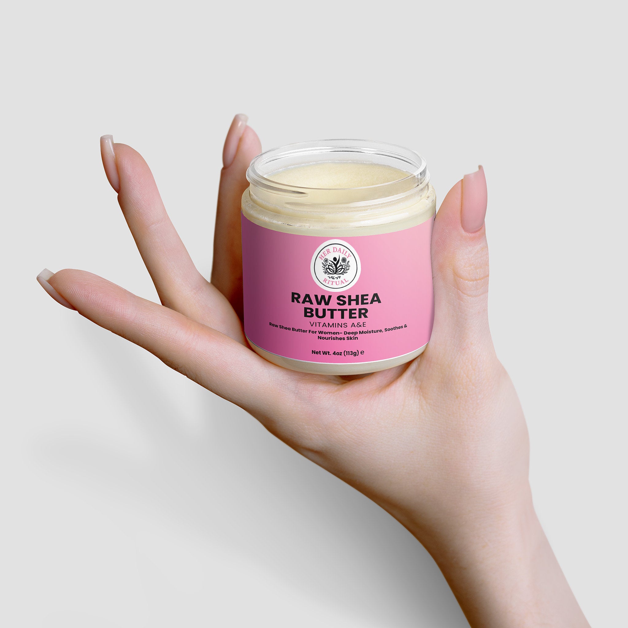 Her Daily Ritual Organic Raw Shea Butter – Unrefined, Vegan & Multi-Purpose Moisturizer