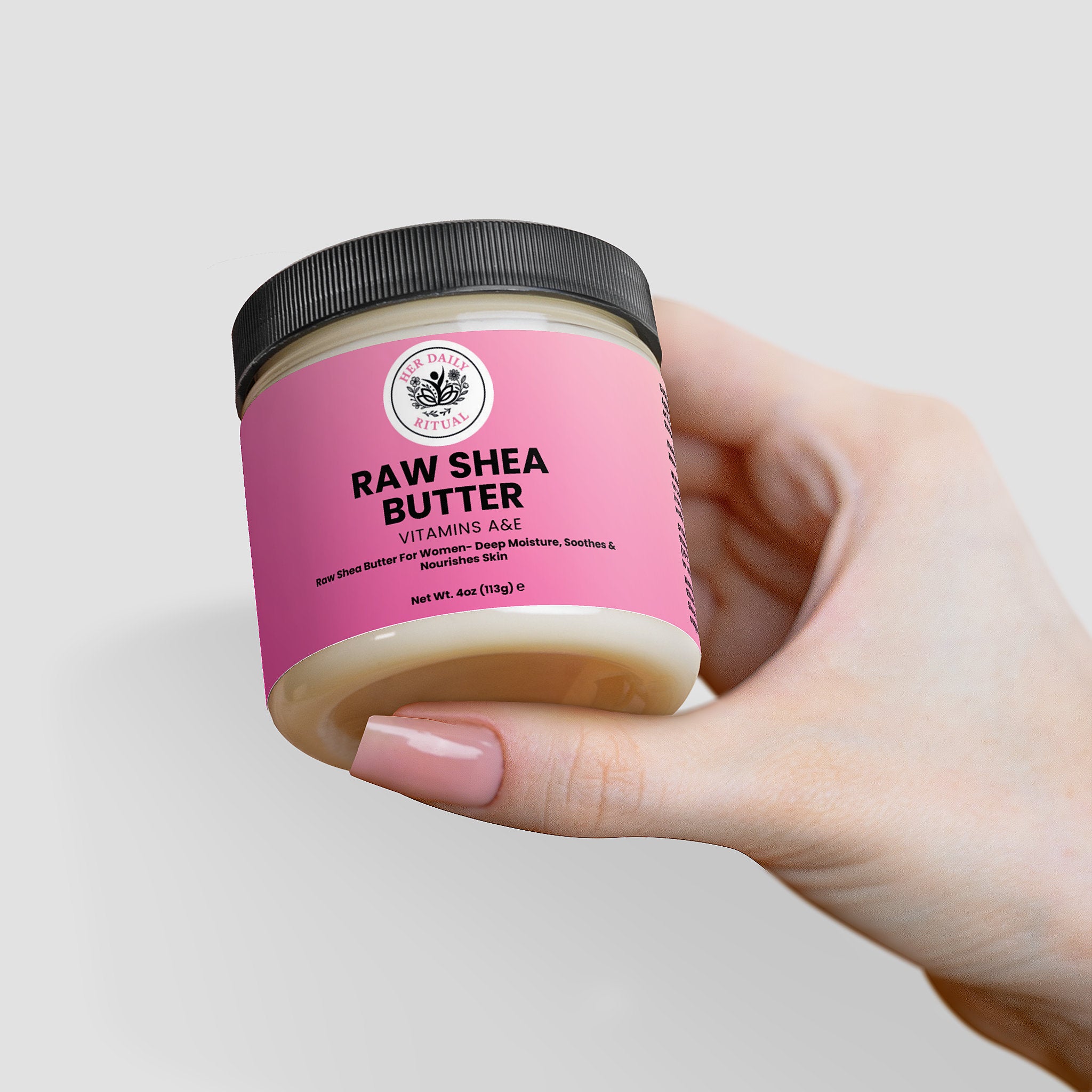 Her Daily Ritual Organic Raw Shea Butter – Unrefined, Vegan & Multi-Purpose Moisturizer