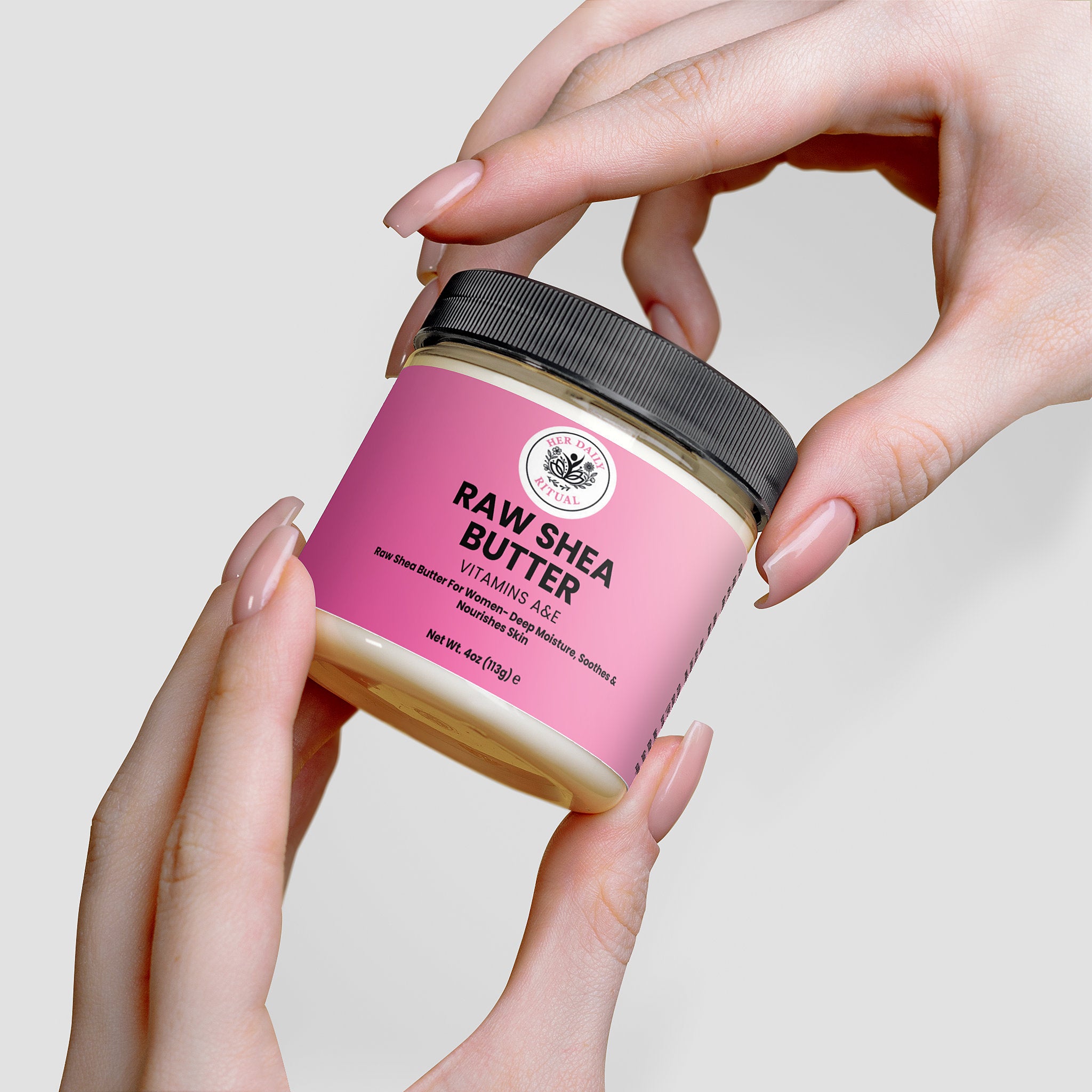 Her Daily Ritual Organic Raw Shea Butter – Unrefined, Vegan & Multi-Purpose Moisturizer
