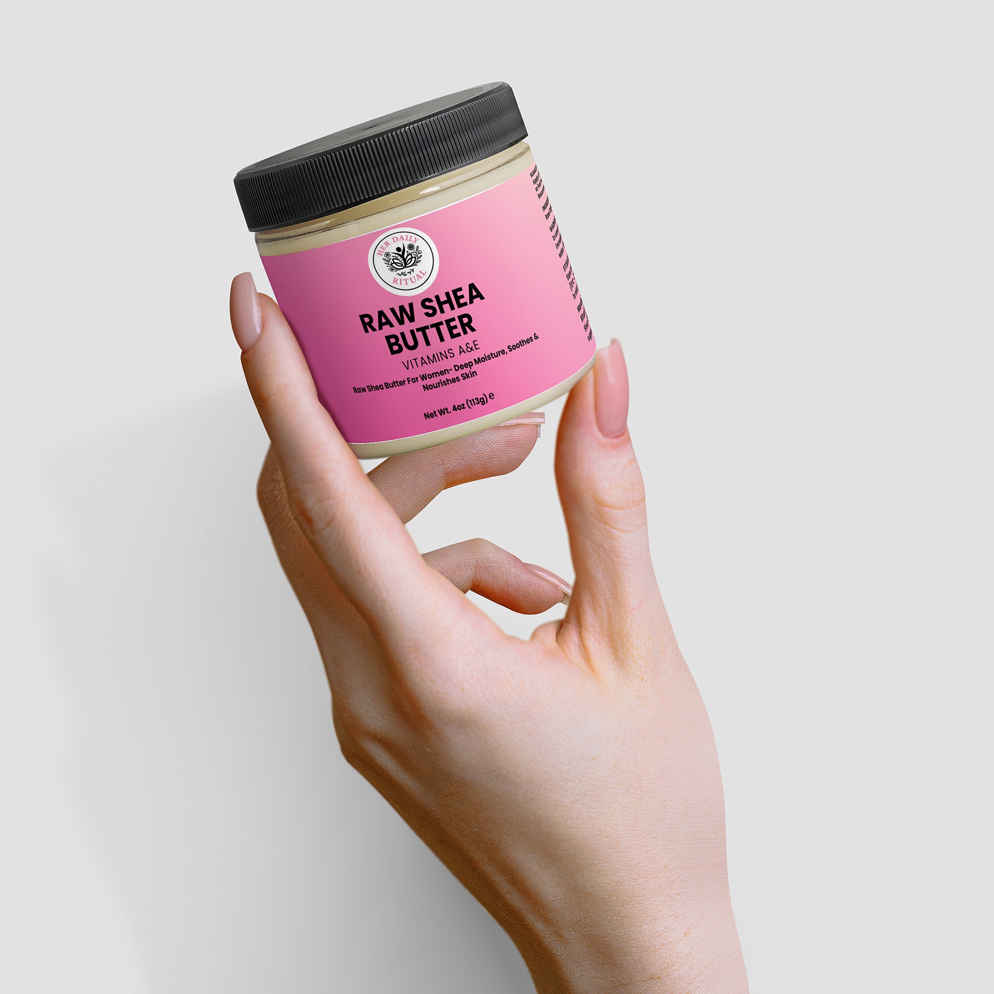 Her Daily Ritual Organic Raw Shea Butter – Unrefined, Vegan & Multi-Purpose Moisturizer