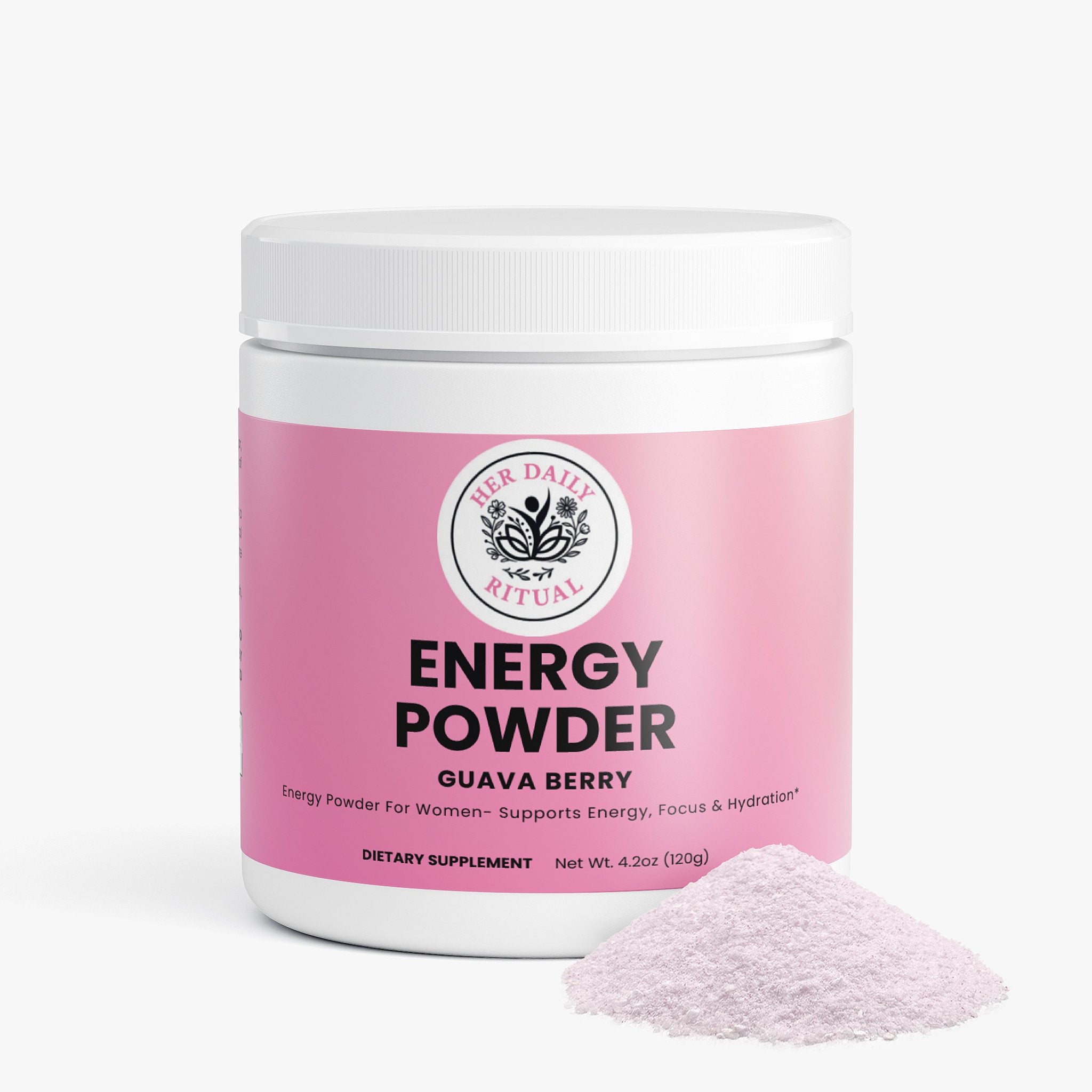Her Daily Ritual Energy Powder (Guava Berry) – Sugar-Free Energy & Focus Support