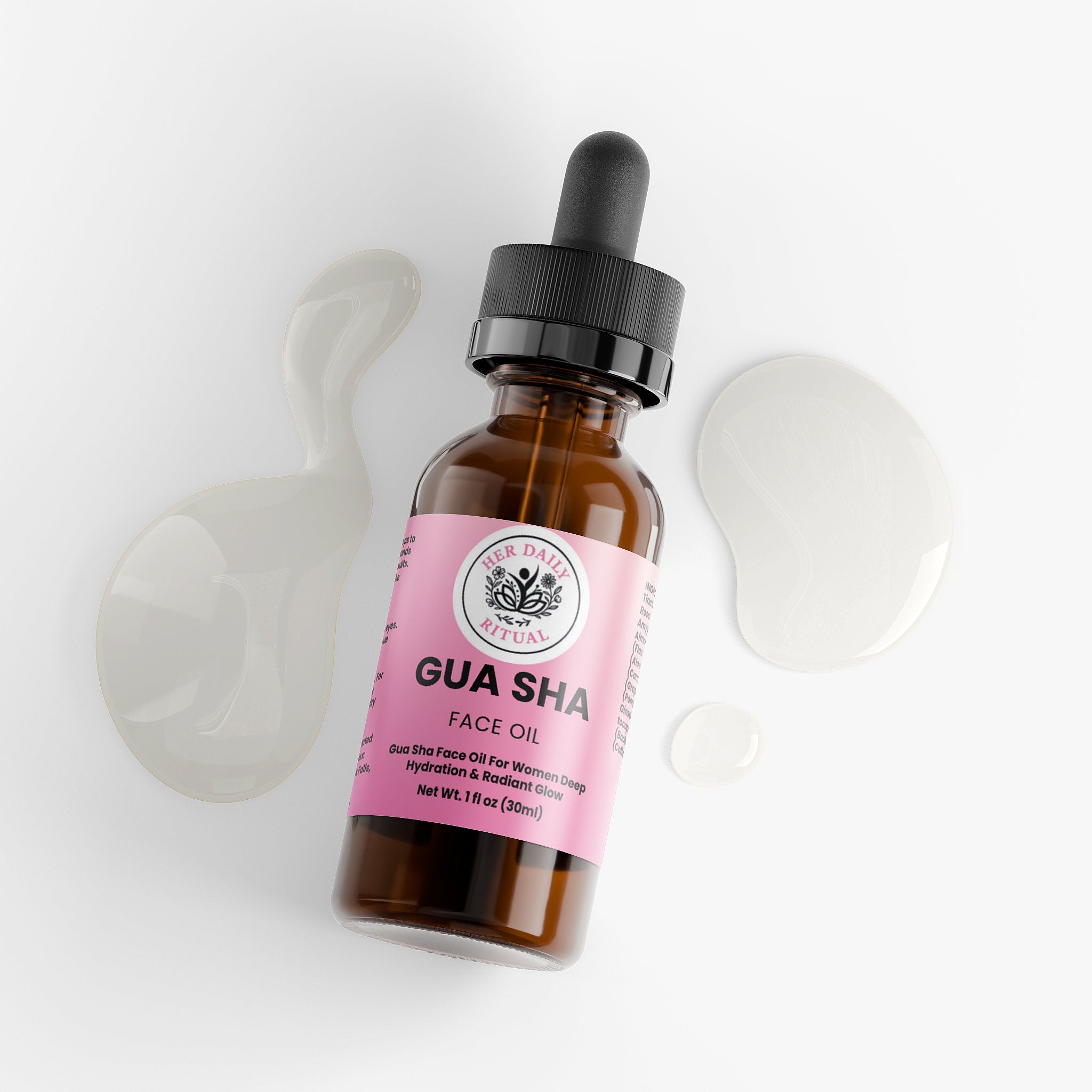 Her Daily Ritual Gua Sha Face Oil – Botanical Blend with Rosehip, Vitamin E & Pomegranate