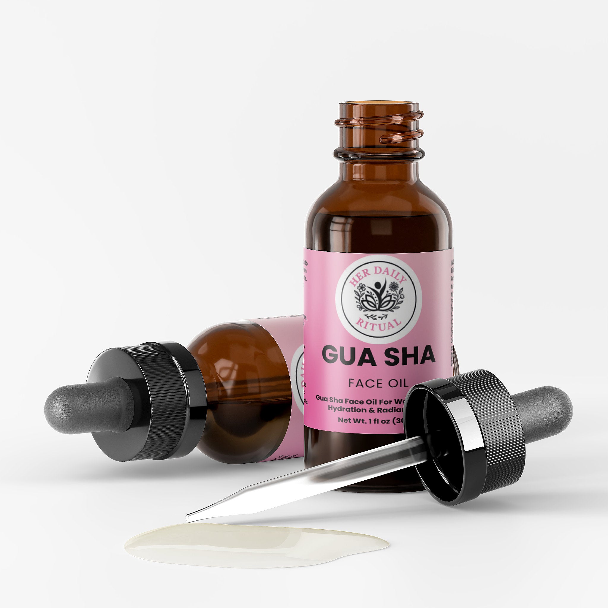 Her Daily Ritual Gua Sha Face Oil – Botanical Blend with Rosehip, Vitamin E & Pomegranate