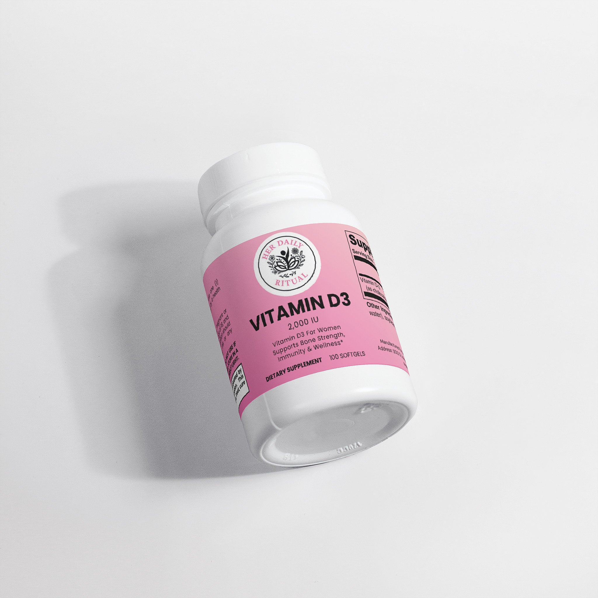 Her Daily Ritual Vitamin D3 – Bone, Teeth, Muscle & Energy Support