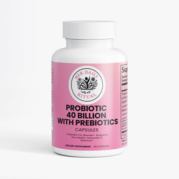 Her Daily Ritual Probiotic 40 Billion with Prebiotics – Gut Health & Digestive Support
