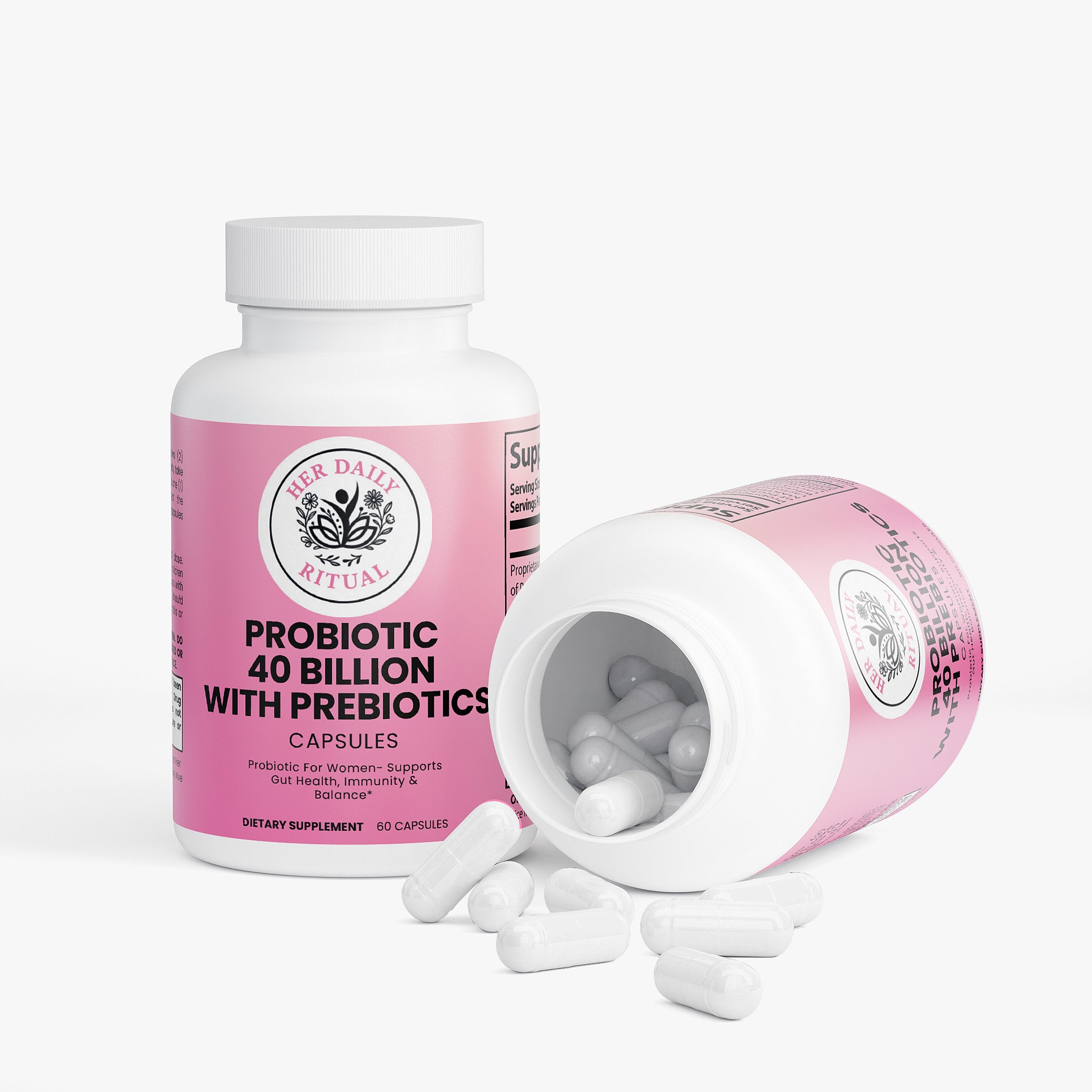 Her Daily Ritual Probiotic 40 Billion with Prebiotics – Gut Health & Digestive Support