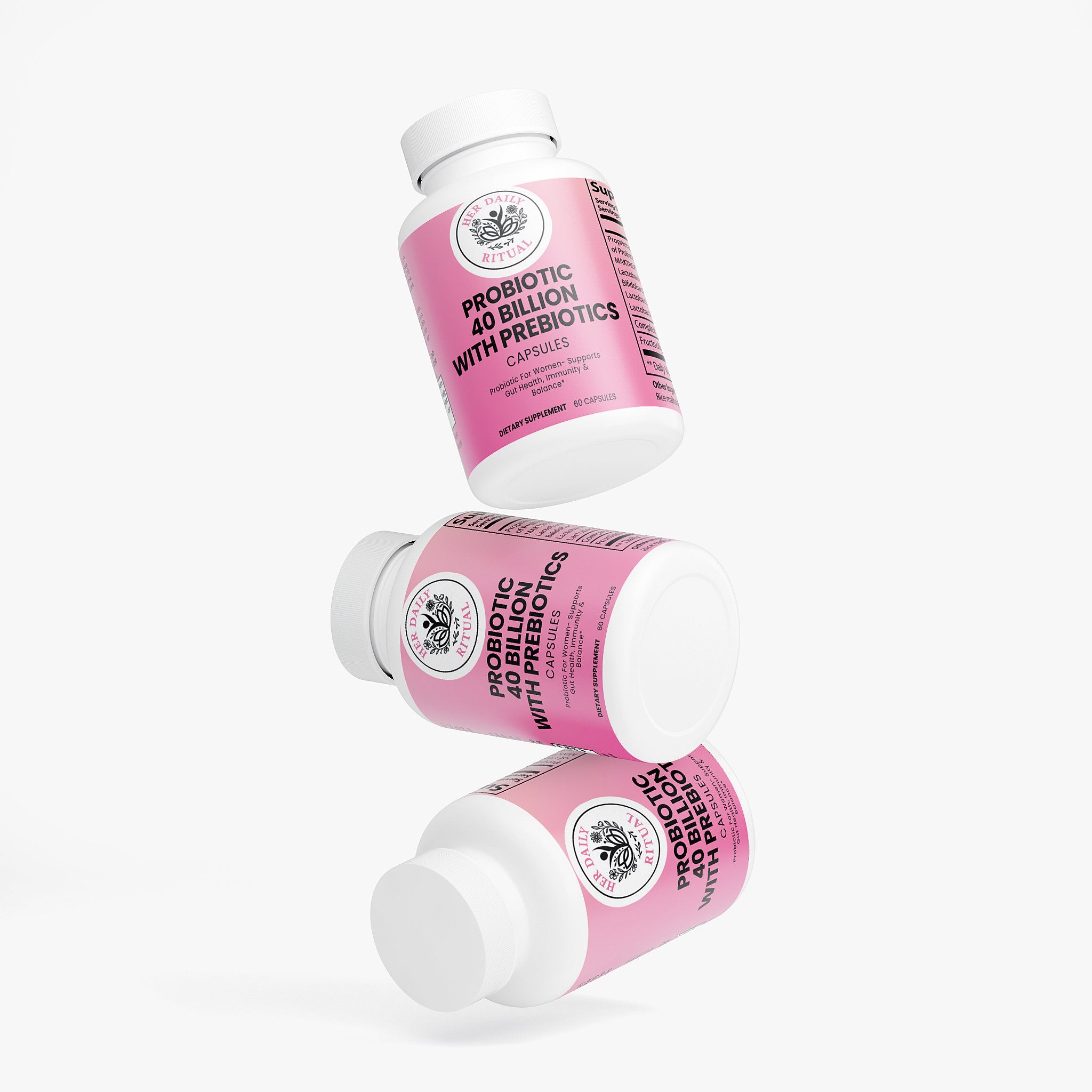 Her Daily Ritual Probiotic 40 Billion with Prebiotics – Gut Health & Digestive Support