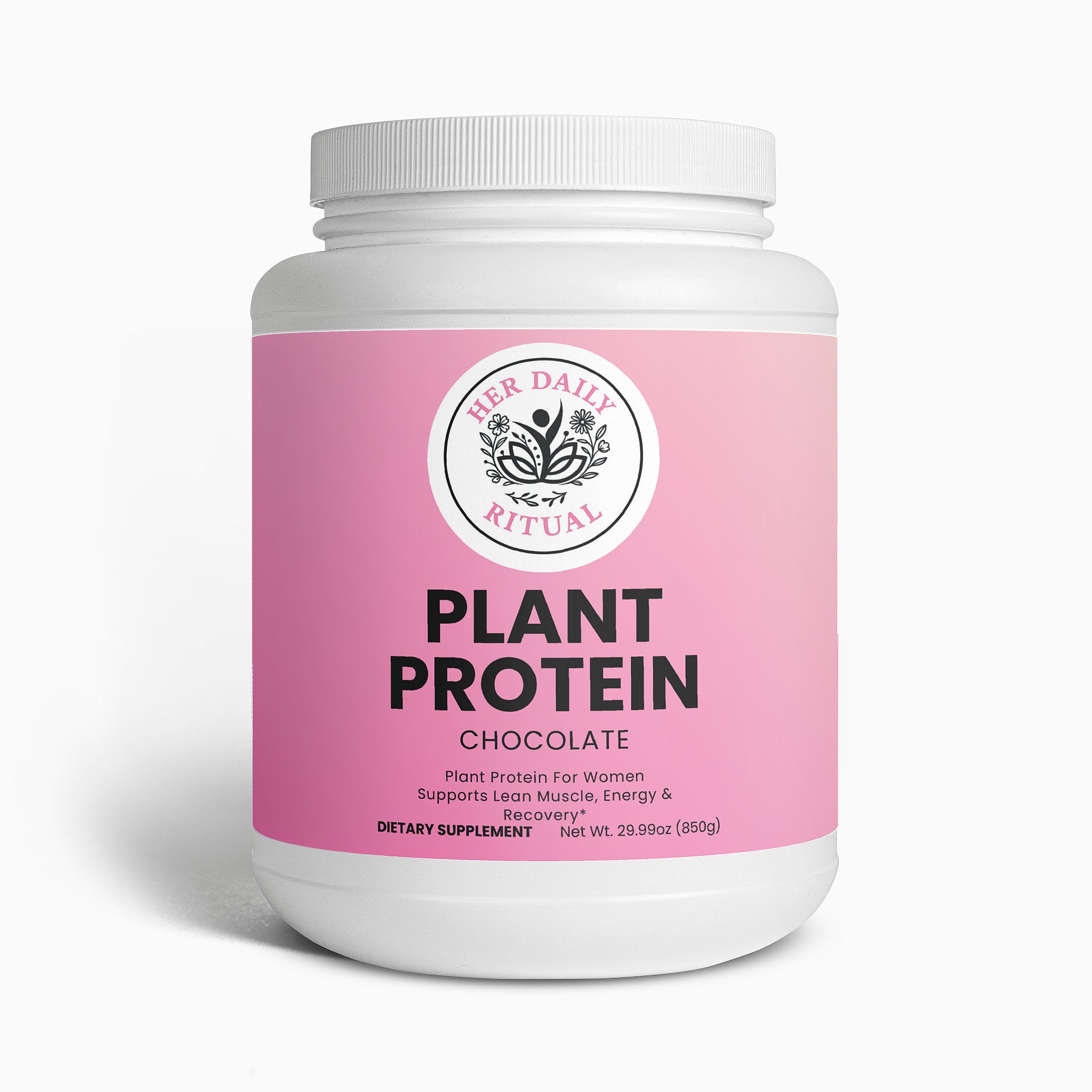 Her Daily Ritual Plant Protein (Chocolate) – Vegan Protein Powder for Recovery, Energy & Wellness