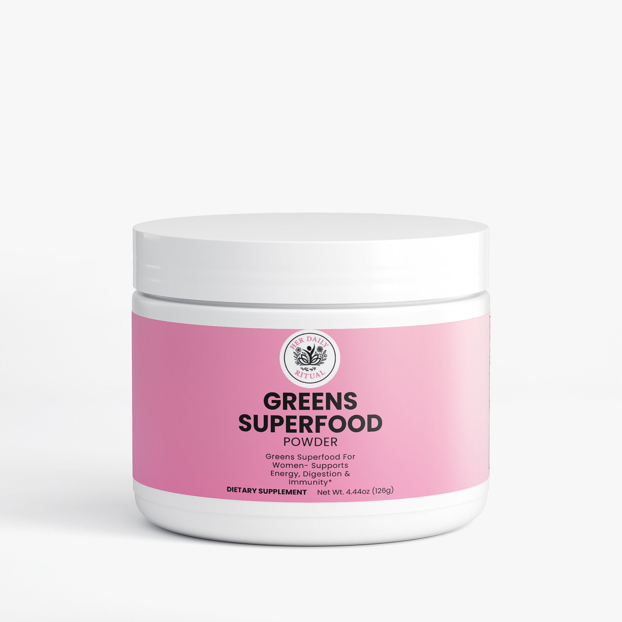 Her Daily Ritual Greens Powder – Superfood Blend with Spirulina, Barley Grass, Green Tea & Antioxidants