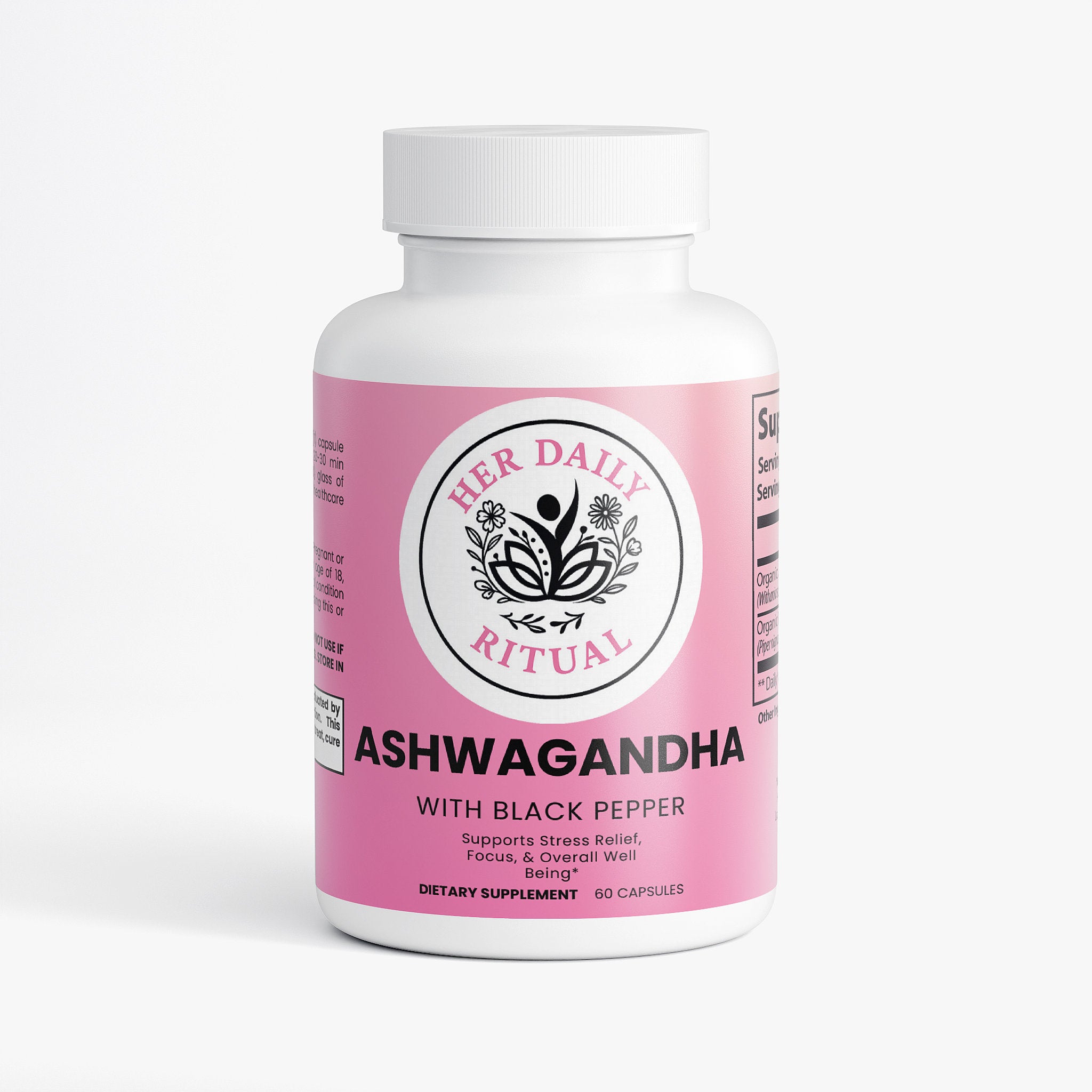 Her Daily Ritual Ashwagandha Capsules – Natural Stress Relief, Calm Energy & Focus Support