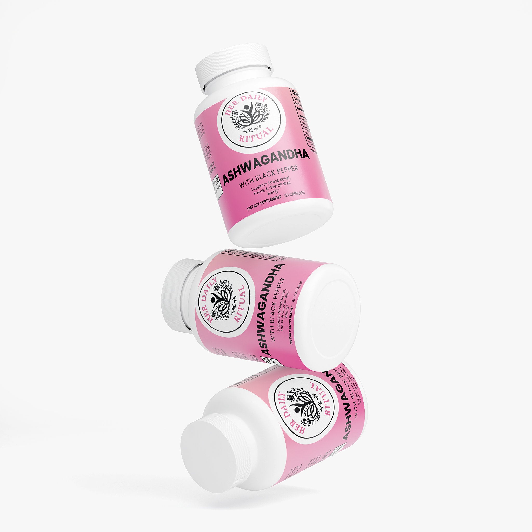 Her Daily Ritual Ashwagandha Capsules – Natural Stress Relief, Calm Energy & Focus Support