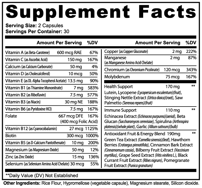 Her Daily Ritual Multivitamin – Complete Daily Wellness with Antioxidants & Herbal Support