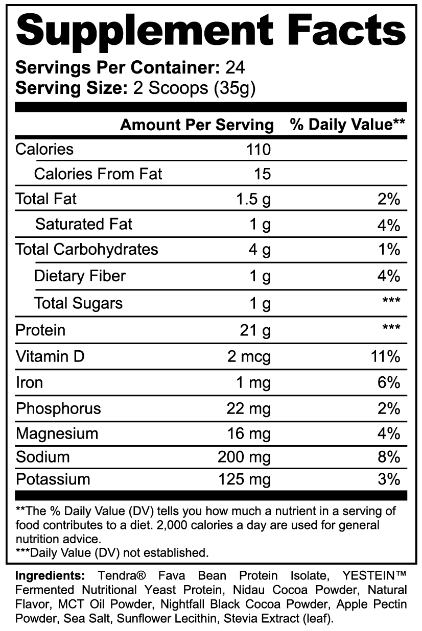 Her Daily Ritual Plant Protein (Chocolate) – Vegan Protein Powder for Recovery, Energy & Wellness