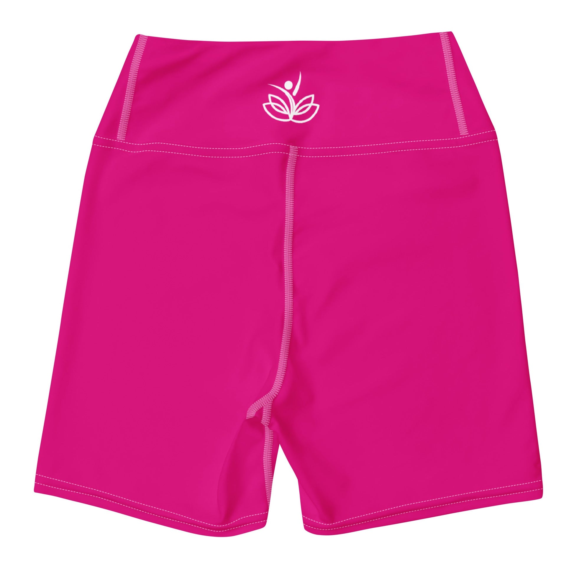 Her Daily Ritual™ High - Waist Pink Yoga Shorts – Women’s Workout & Pilates Activewear - Her Daily Ritual