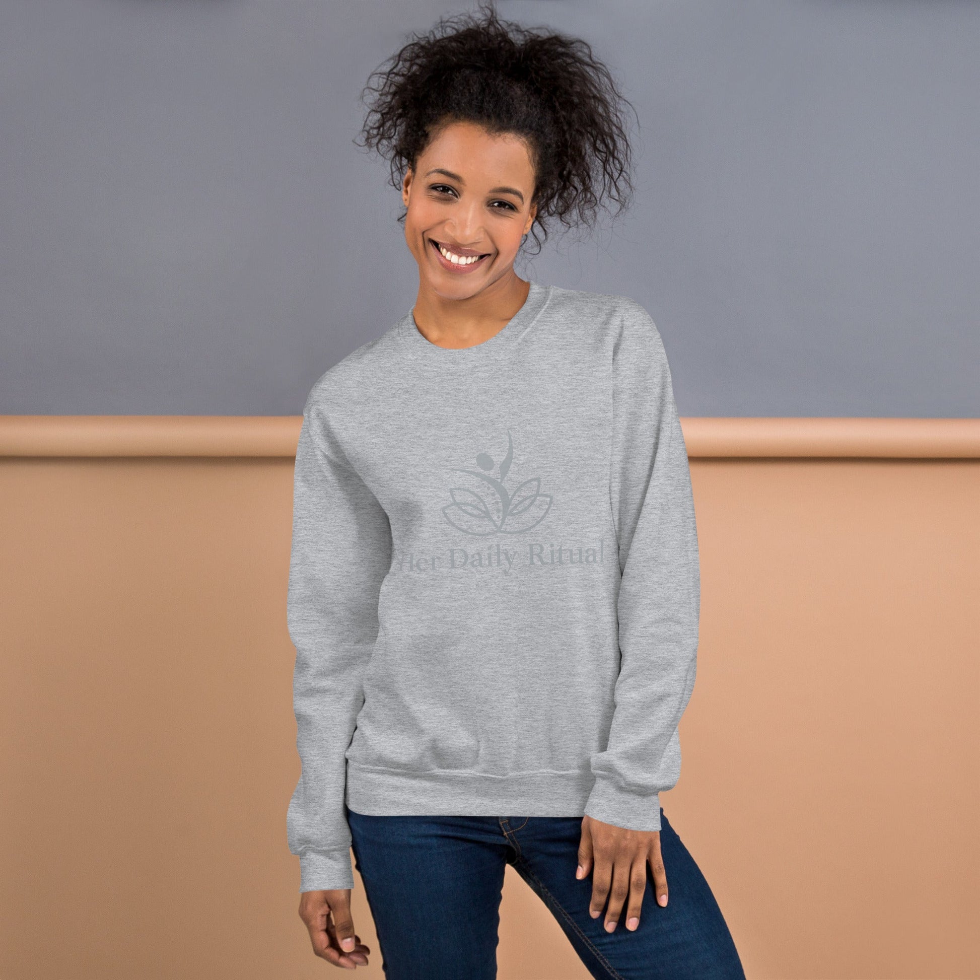 Her Daily Ritual Unisex Sweatshirt – Classic Fit, Pre - Shrunk, Soft Cotton - Poly Blend - Her Daily Ritual