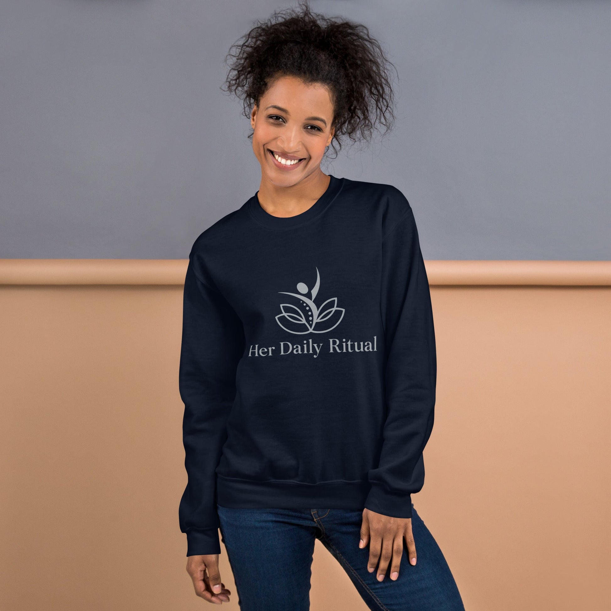 Her Daily Ritual Unisex Sweatshirt – Classic Fit, Pre - Shrunk, Soft Cotton - Poly Blend - Her Daily Ritual