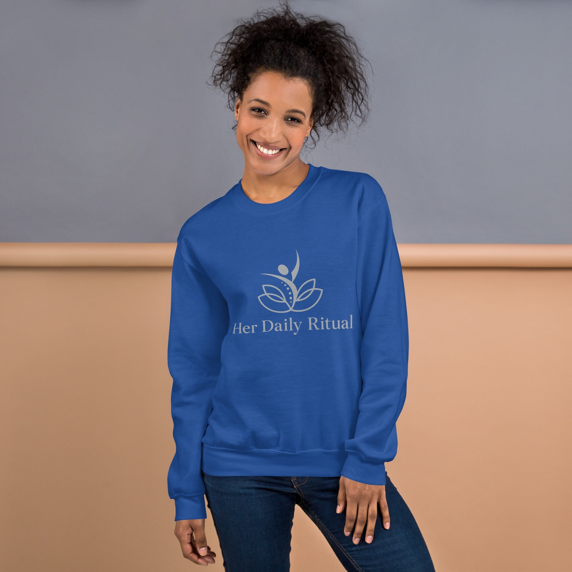 Her Daily Ritual Unisex Sweatshirt – Classic Fit, Pre - Shrunk, Soft Cotton - Poly Blend - Her Daily Ritual
