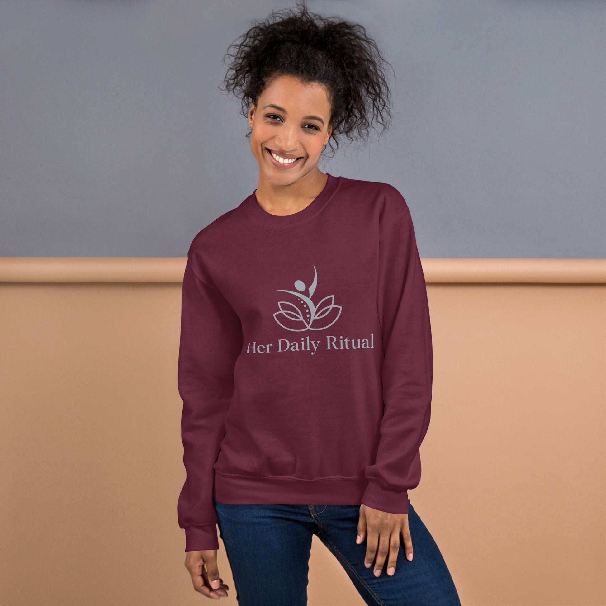 Her Daily Ritual Unisex Sweatshirt – Classic Fit, Pre - Shrunk, Soft Cotton - Poly Blend - Her Daily Ritual