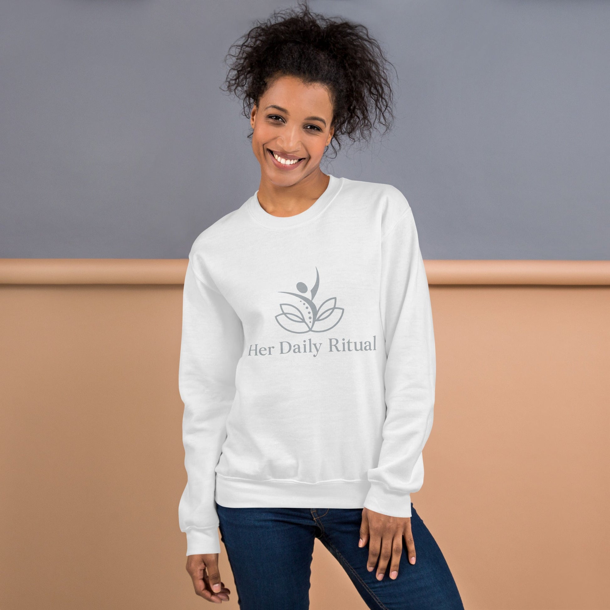 Her Daily Ritual Unisex Sweatshirt – Classic Fit, Pre - Shrunk, Soft Cotton - Poly Blend - Her Daily Ritual