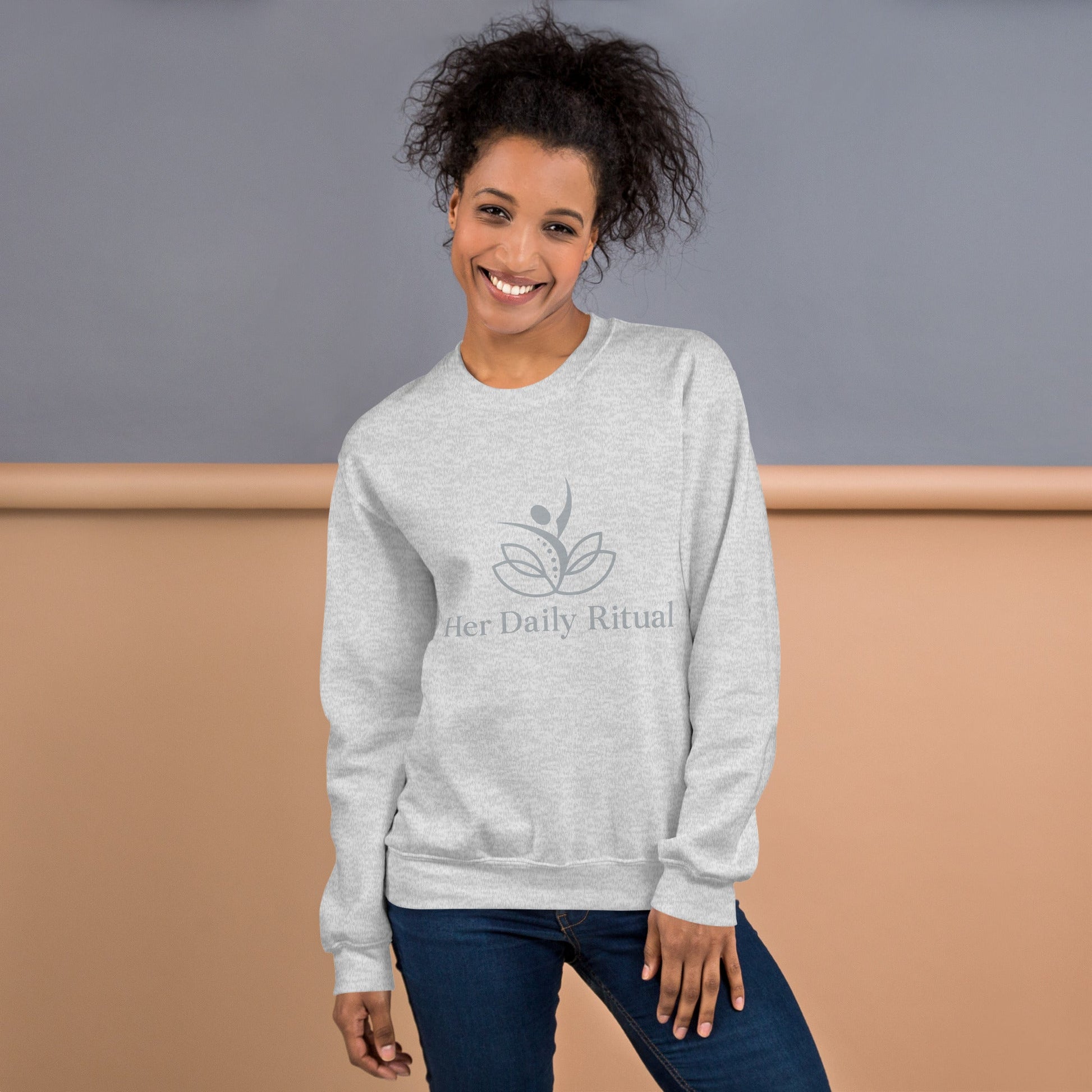 Her Daily Ritual Unisex Sweatshirt – Classic Fit, Pre - Shrunk, Soft Cotton - Poly Blend - Her Daily Ritual