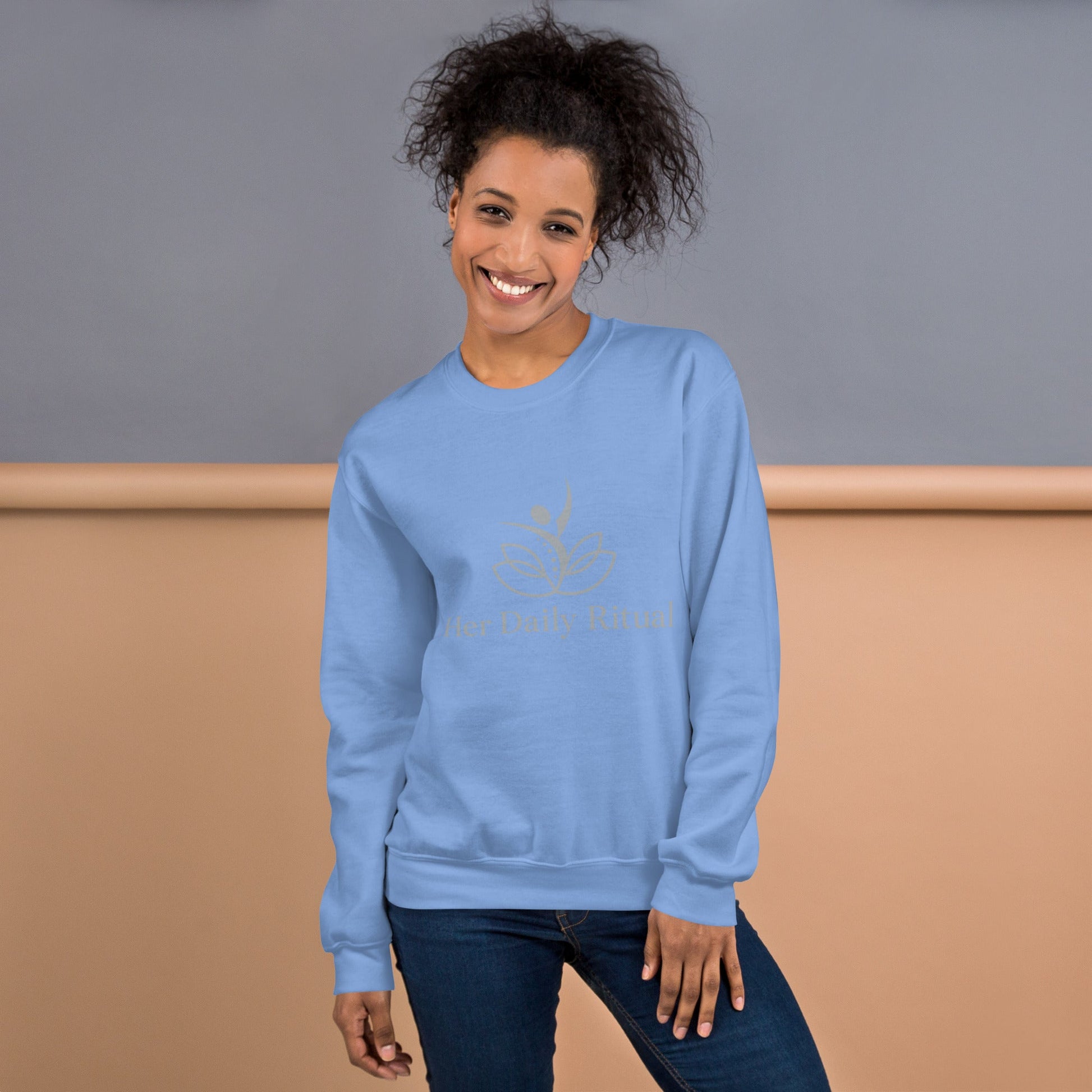 Her Daily Ritual Unisex Sweatshirt – Classic Fit, Pre - Shrunk, Soft Cotton - Poly Blend - Her Daily Ritual