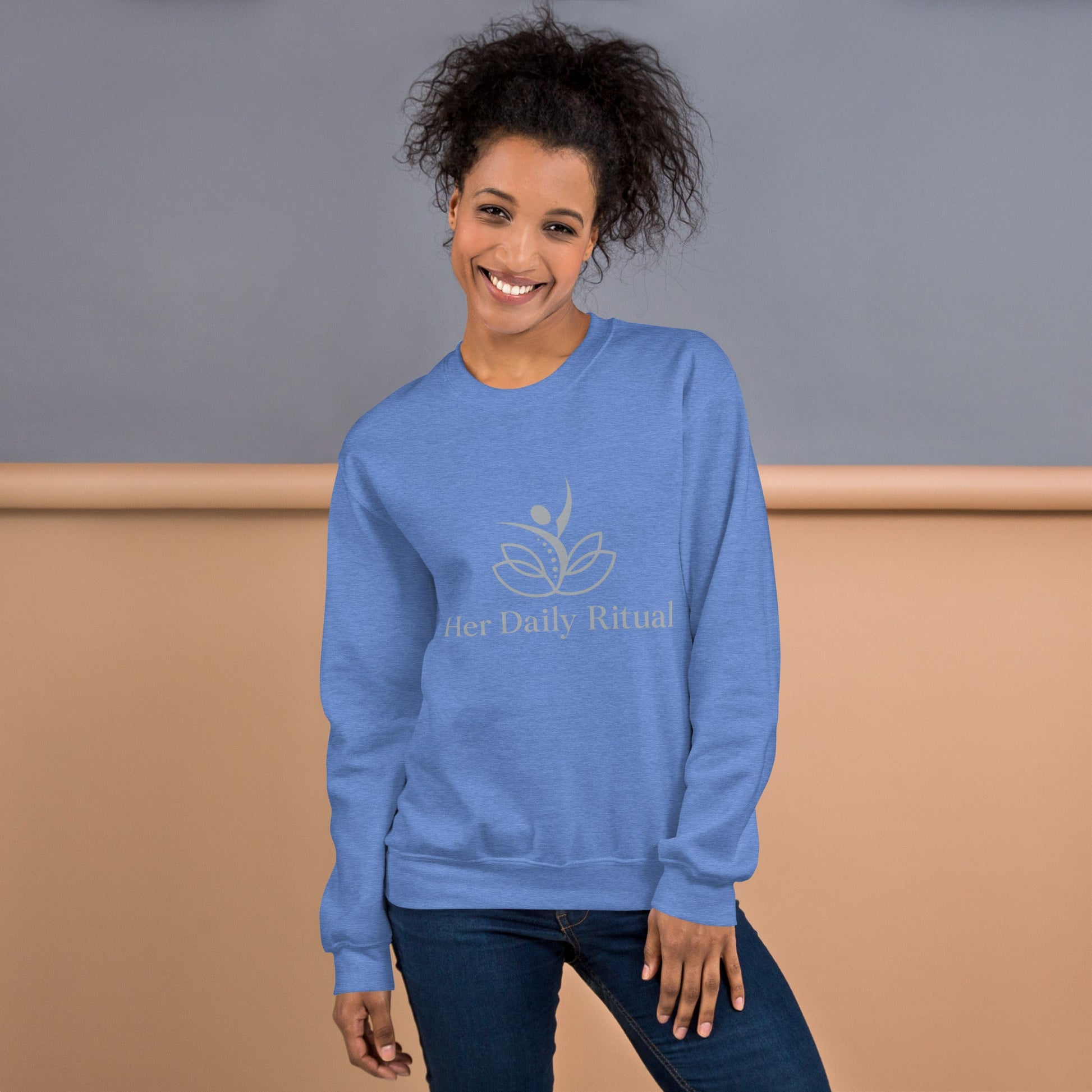 Her Daily Ritual Unisex Sweatshirt – Classic Fit, Pre - Shrunk, Soft Cotton - Poly Blend - Her Daily Ritual