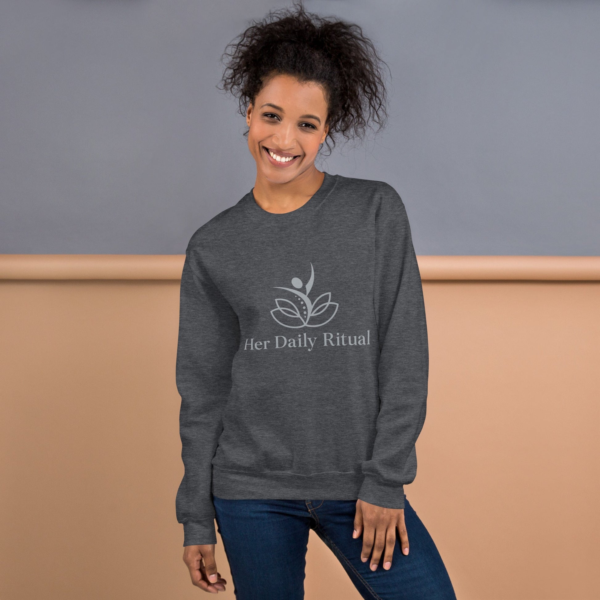 Her Daily Ritual Unisex Sweatshirt – Classic Fit, Pre - Shrunk, Soft Cotton - Poly Blend - Her Daily Ritual