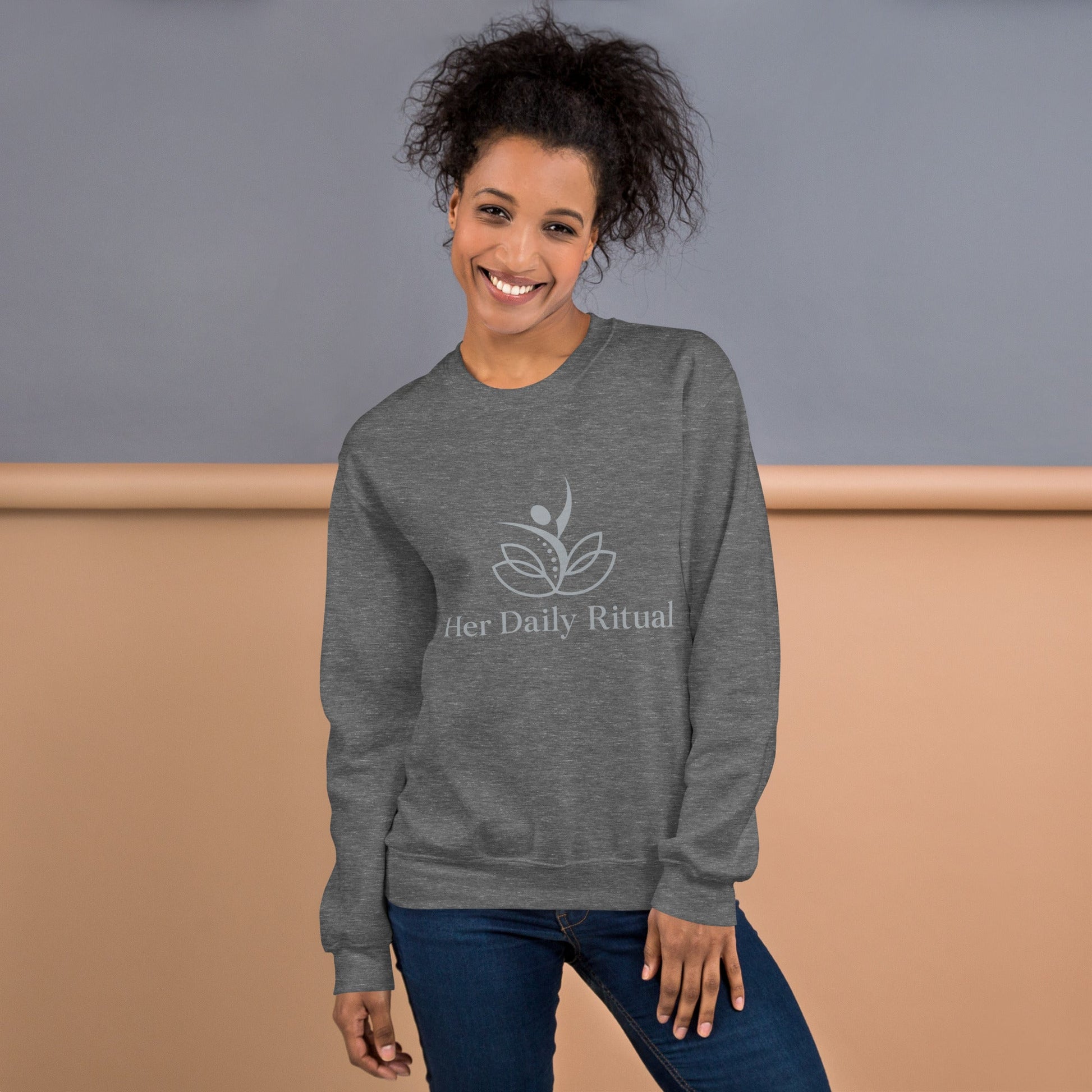 Her Daily Ritual Unisex Sweatshirt – Classic Fit, Pre - Shrunk, Soft Cotton - Poly Blend - Her Daily Ritual