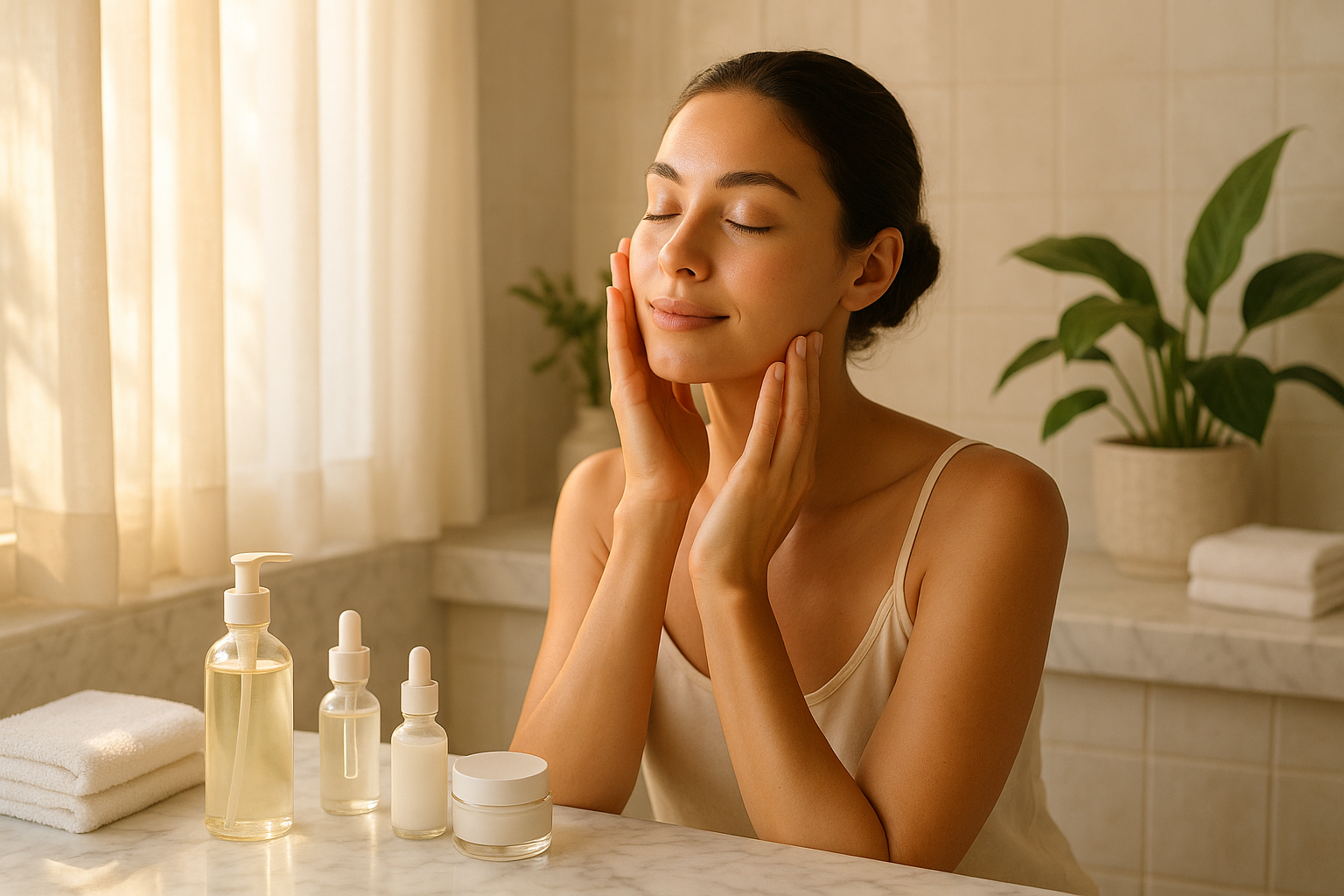 need lifestyle image for my skin care brand. no words